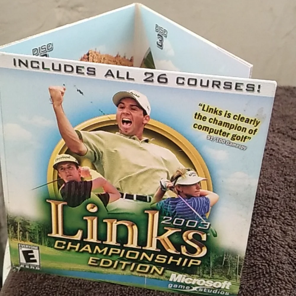 Links golf game 3 disk set 2003 microsoft
